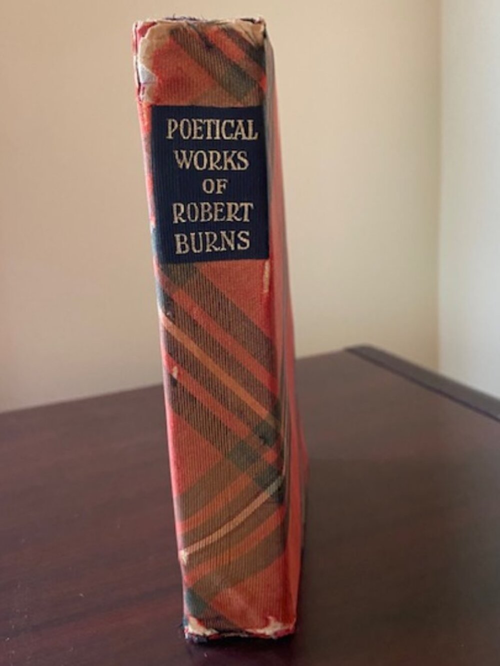 The Poems and Songs of Robert Burns, Tartan Cloth Cover Pictorial Section London